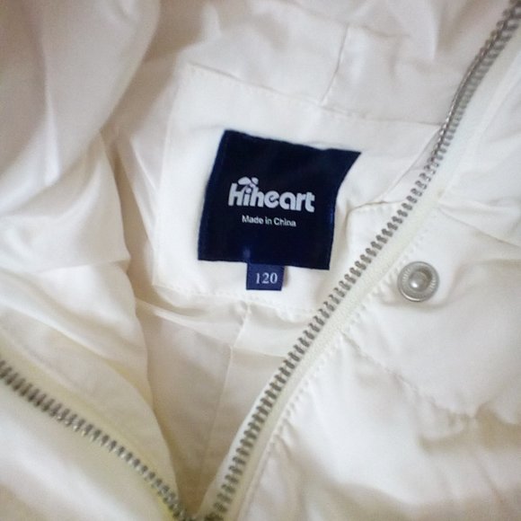 Hiheart Girls Fur Hooded Puffer Down Jacket Heavy Weight Down Coat Thicken Outer - Picture 4 of 6